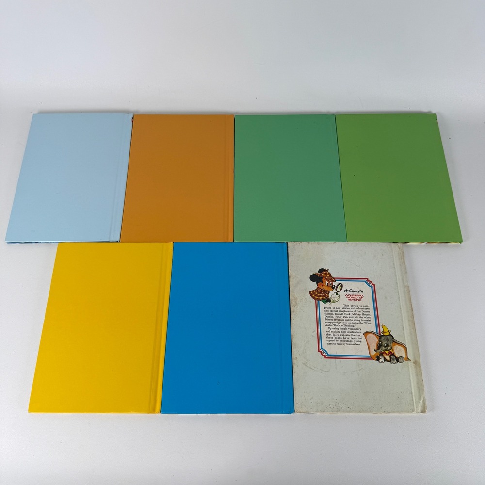 Vintage Disney Grolier Book Club Hardcover Lot of 7 Dumbo Lion King 70s-00s - Picture 3 of 11